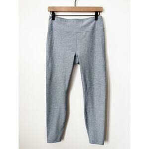 Outdoor Voices Medium Heathered Gray Blue Leggings Athleisure Running Coolmax